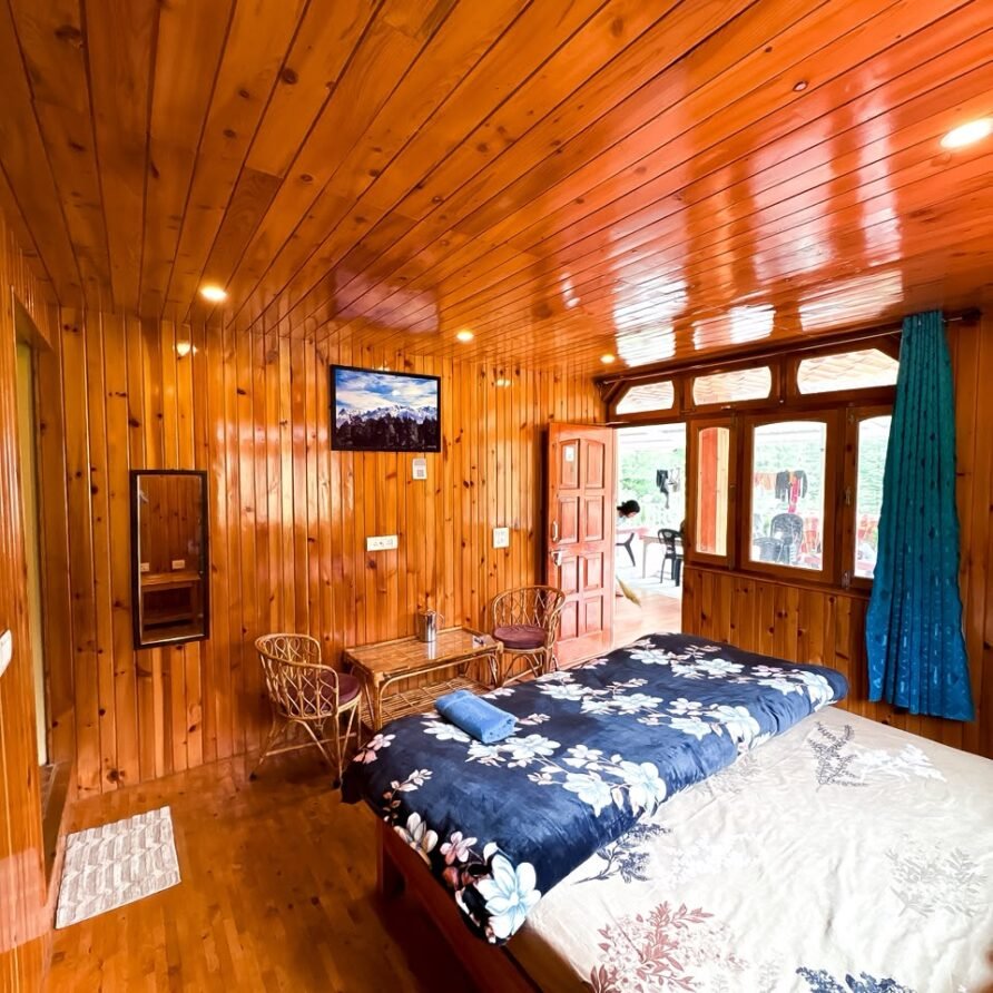 Double Bed Room with mountain view